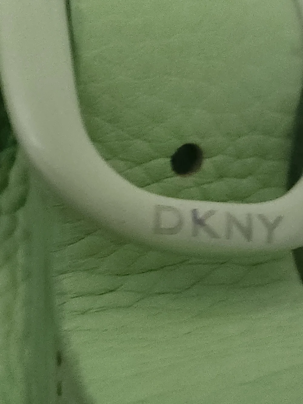 Donna Karan Green Leather Hobo Shoulder Bag
